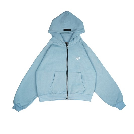 AQUA BLUE ZIPPER
