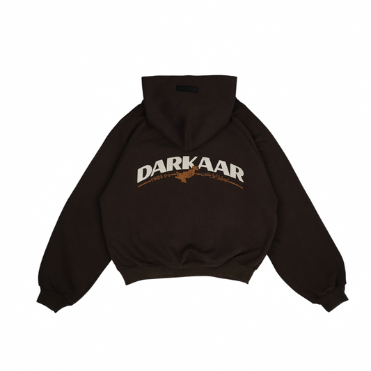 DARK BROWN HOODIE